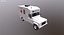 3D land rover defender white model