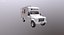 3D land rover defender white model