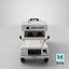 3D land rover defender white model