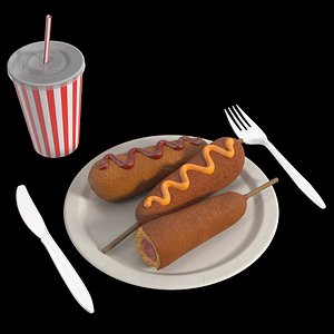 3D Street Food Set