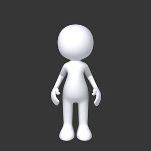 Running Stickman With Red Tie 3D Model $29 - .3ds .blend .c4d .fbx .max .ma  .lxo .obj - Free3D