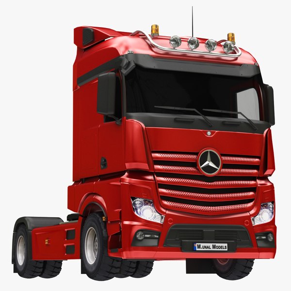 Mercedes truck red 3D - TurboSquid 1524416