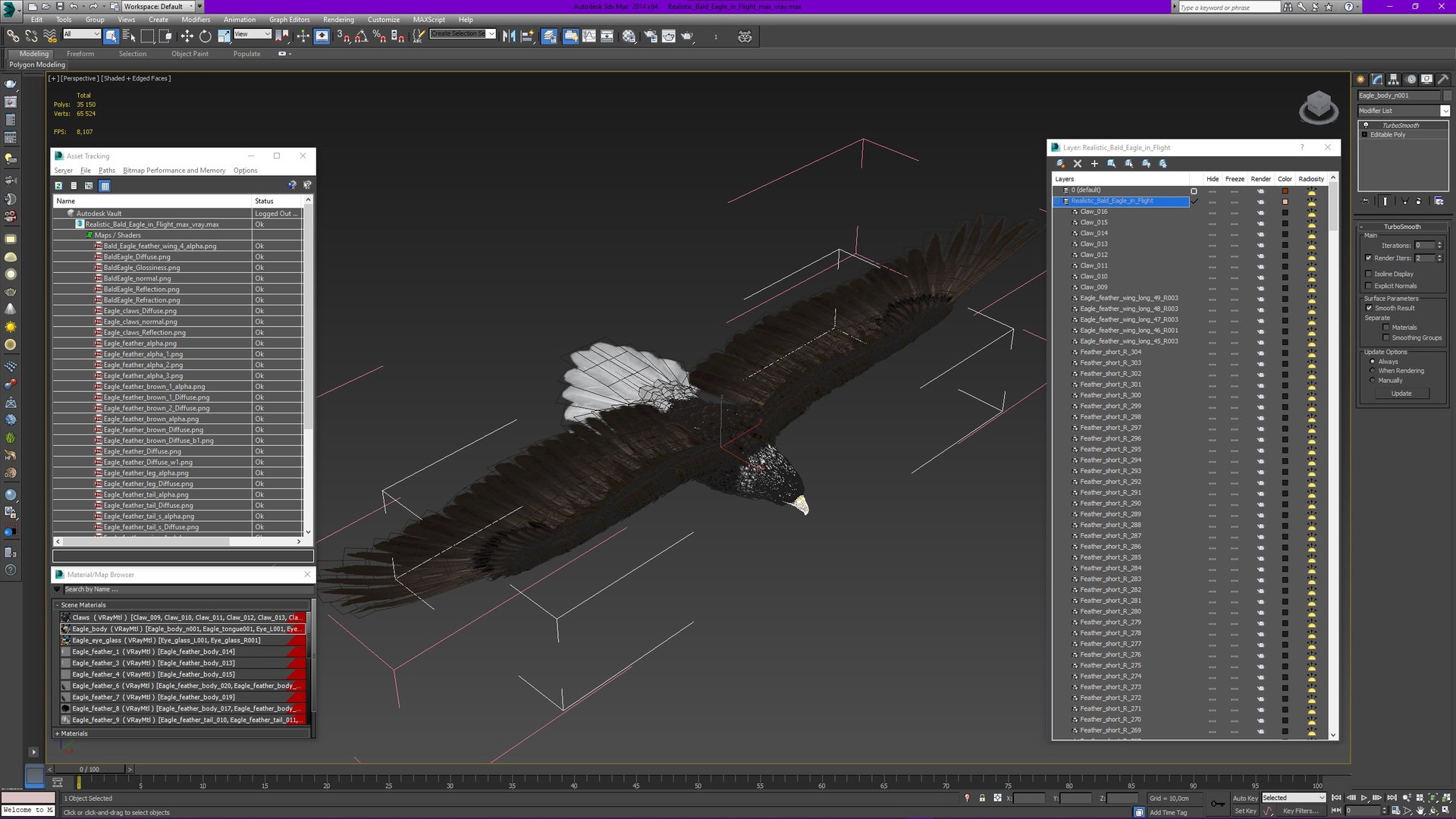 3D Realistic Bald Eagle in Flight https://p.turbosquid.com/ts-thumb/LX/feKkzw/Ku/realisticbaldeagleinflightvray3dmodel022/jpg/1723638333/1920x1080/fit_q87/17c034ddd23ce2d95f6f05db9a7ea46422cacf1b/realisticbaldeagleinflightvray3dmodel022.jpg