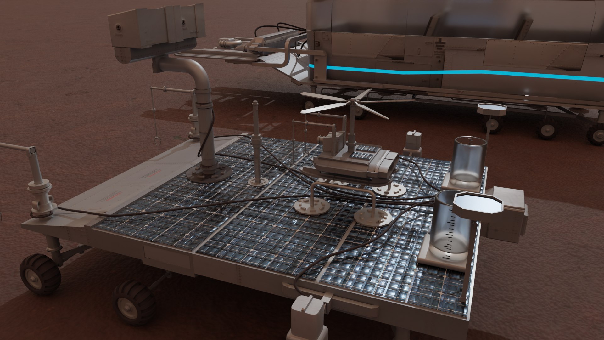3D Model Mars Rover And Vehicles - TurboSquid 1950770