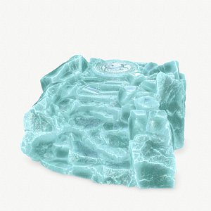 3D model ice temple