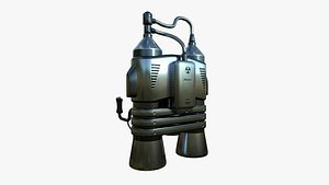 Jetpack E06 Chrome - SciFi Character Design model
