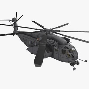 3D MH-53E Sea Dragon US Navy Basic Animation