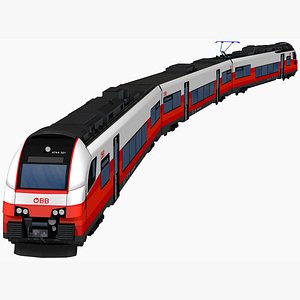 3D siemens desiro ml 4744 oebb passenger train