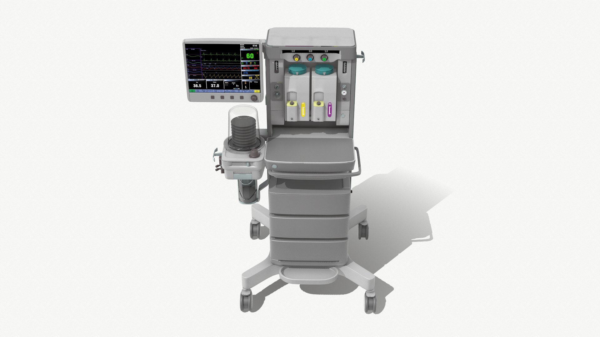 Anesthesia Machine 3D Model - TurboSquid 1629245