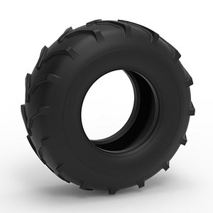 3D model Mud dragster front tire 5 Scale 1 to 25