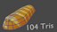 Food Pack Low Poly Game Ready Modele tekstur rozbrajają tylko 1K
