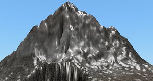 real landscape iceland volcano 3D