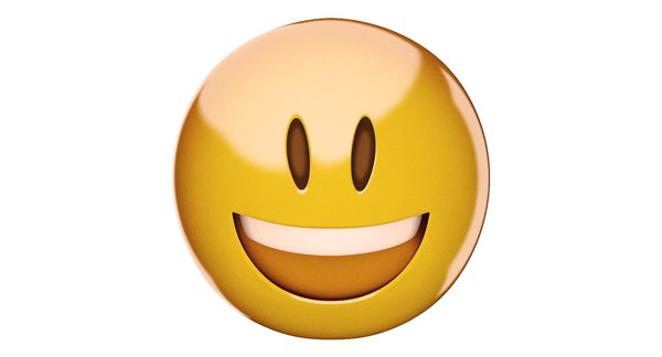 Emoji 10 rosto sorridente com olhos sorridentes Modelo 3D $9