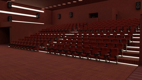 3D Movie Theater model - TurboSquid 1723681