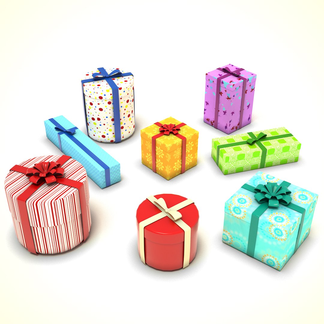 Gift boxes 3D model - TurboSquid 1353673