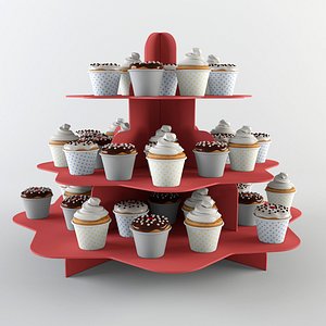 Cupcakes & Stand Set