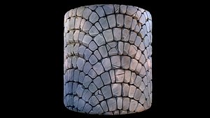Stylized Pavement Substance material and textures 3D model