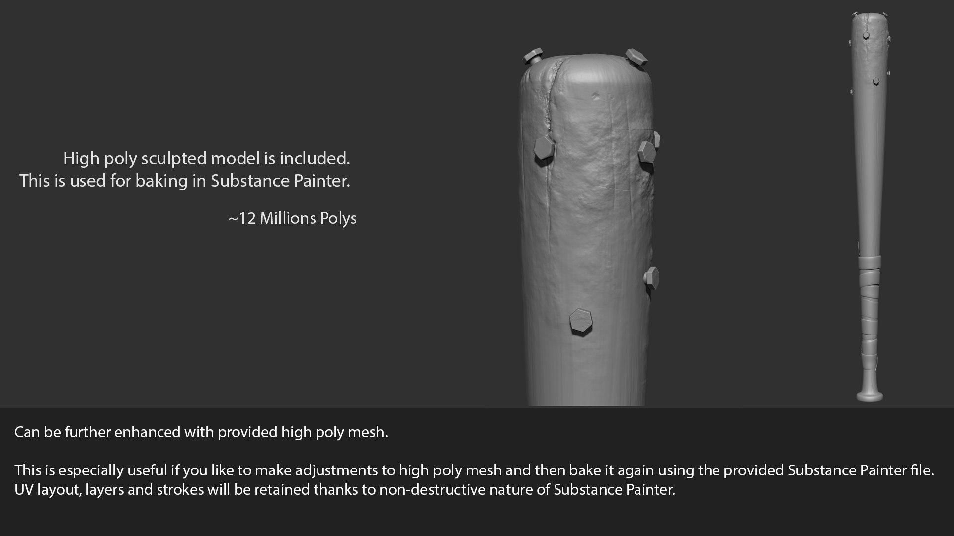 3D model survival baseball bat - https://p.turbosquid.com/ts-thumb/LY/F1kf7o/zYu15zRY/highpoly/jpg/1527244228/1920x1080/fit_q87/cb74050e25d2847806e3922e5abf7cb8f6b123b1/highpoly.jpg