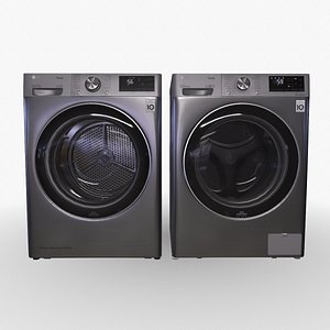 LG PBR Smart Washer Dryer Silver