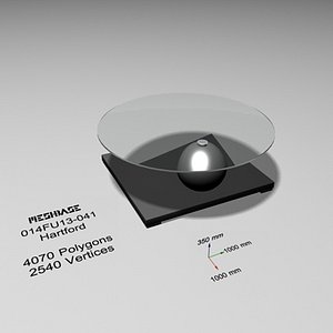 designer table glass - 3d max