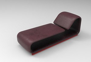 Nua Leather Chaise Longue