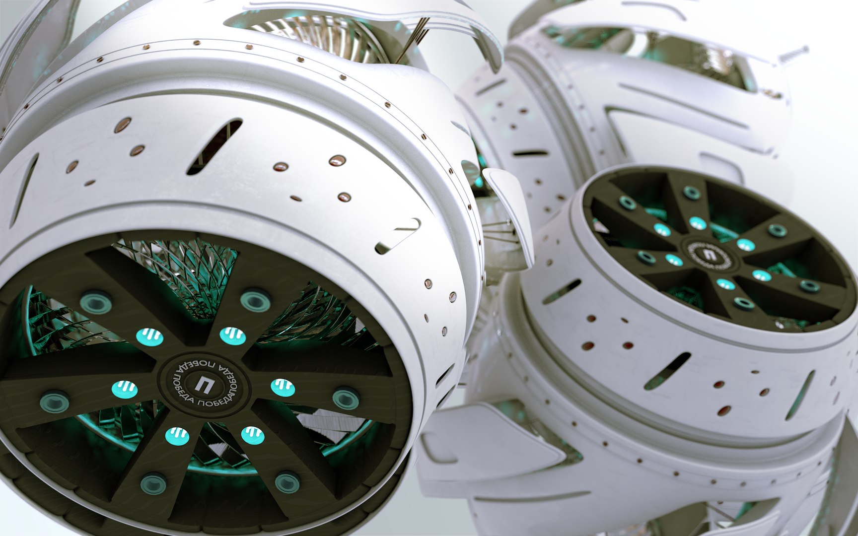 free concept engine 3d model