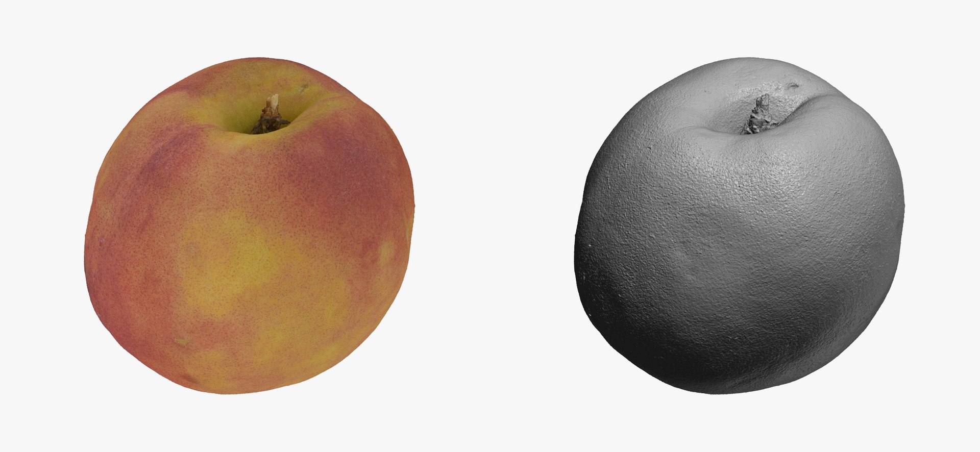 3D peach 05 raw scan model - TurboSquid 1664645