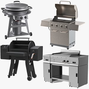 3D model Gas Grills Collection