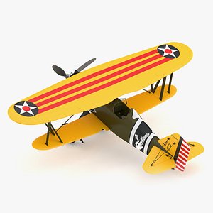 3D Curtiss P-6 Hawk