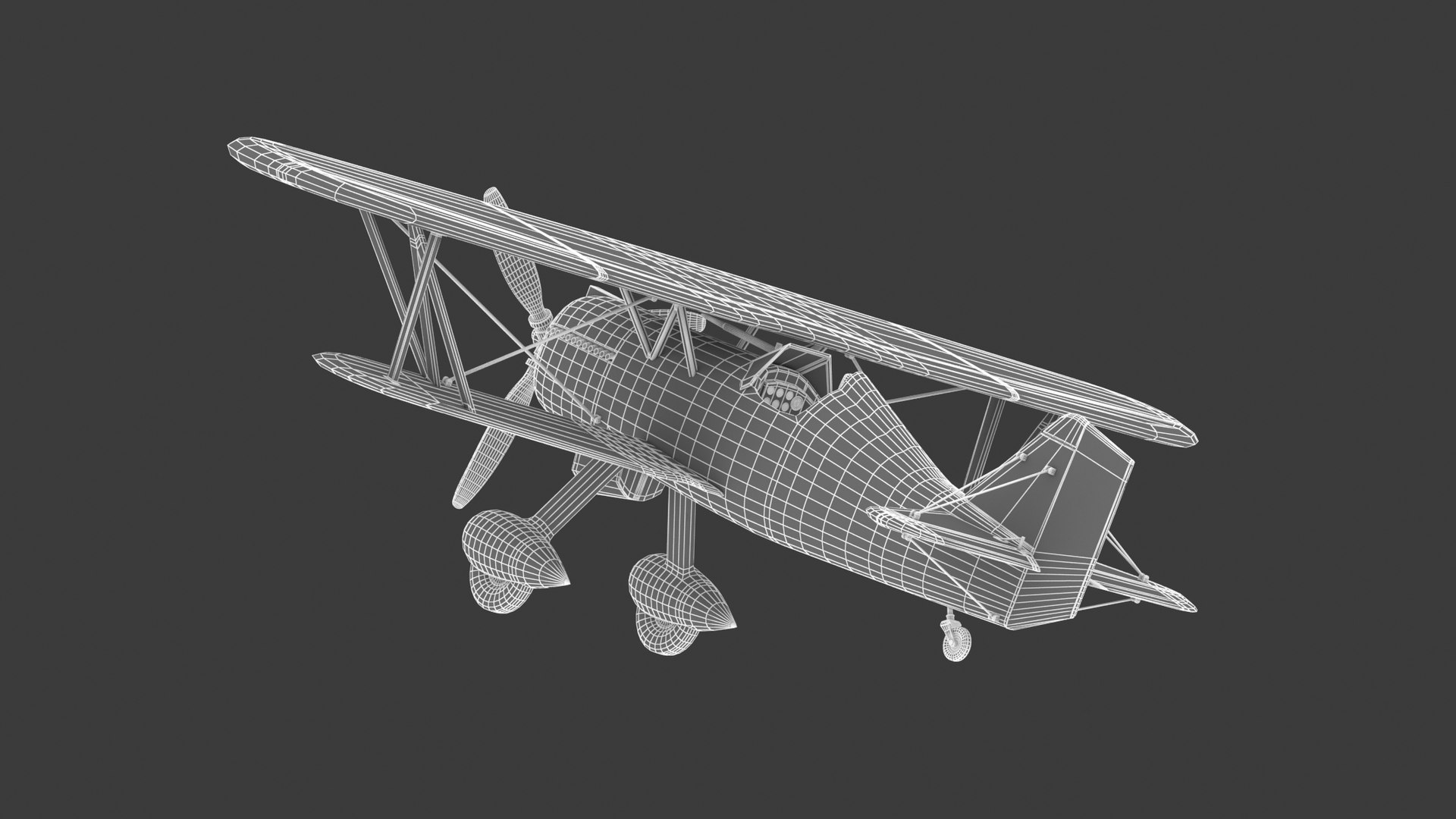 3D Curtiss P-6 Hawk - TurboSquid 1726795