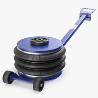 Triple Bellows Pneumatic Jack Tool Rigged for Maya