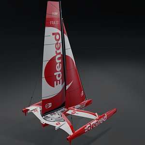 3D Edenred Ocean Fifty Ultim class trimarans 32 23 3D Model