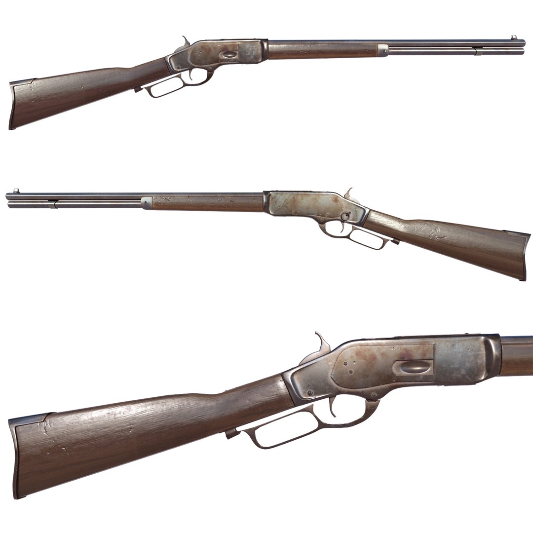 Winchester 1873 3D model - TurboSquid 1358509