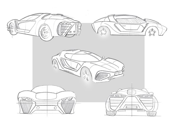 modelo 3d Concept Car + Chassis - TurboSquid 1243451