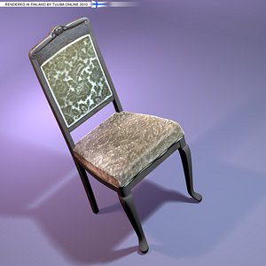 3d rococo chair classic -