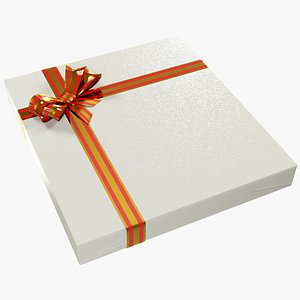 3D gift ribbons box model