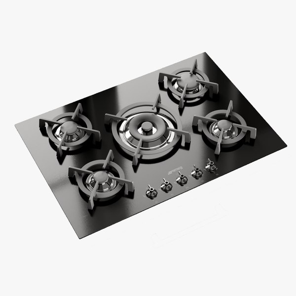 3D realistic hob classic gas