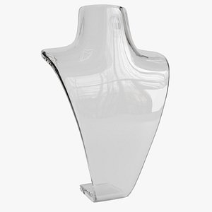 Neck Mannequin Glossy Glass material 3D