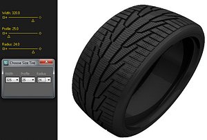 3d scripted tire sizes