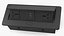 Caixa de Conexão Carregador USB de Tomada Universal de Mesa Preto