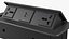 Caixa de Conexão Carregador USB de Tomada Universal de Mesa Preto