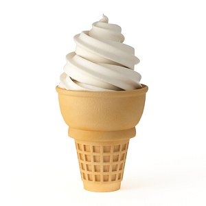 ice cream soft serve 3D model