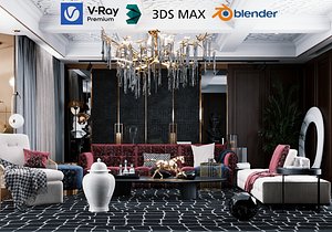 Modern Luxury Living Room Interior