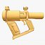 Revolver Sci-Fi Low Poly PBR