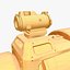 Revolver Sci-Fi Low Poly PBR