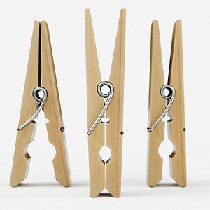 Wooden Clothespin PBR
