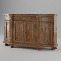 Hooker Sorella Shaped Credenza