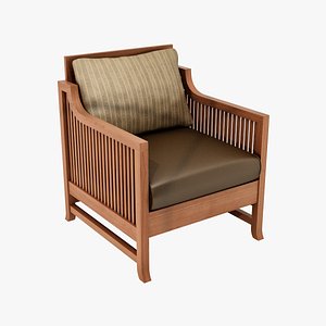 design oak park chair 3d model