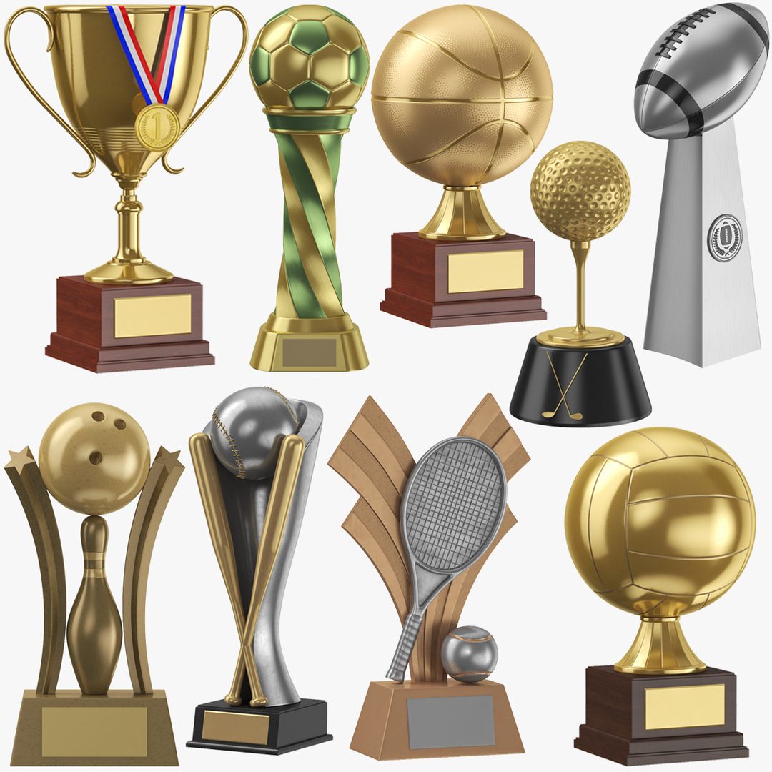 modelo 3d Colección de trofeos deportivos - TurboSquid 2122424