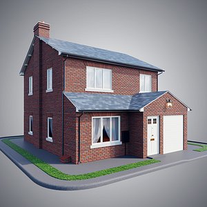 3D brick house
